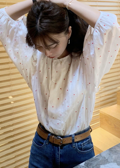 A Vintage Style Shirt with Delicate Timeless Details