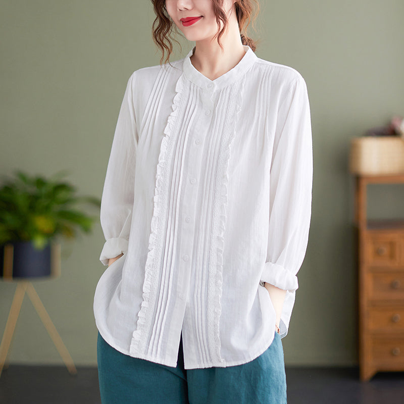 A Vintage Style Blouse with Delicate Timeless Details
