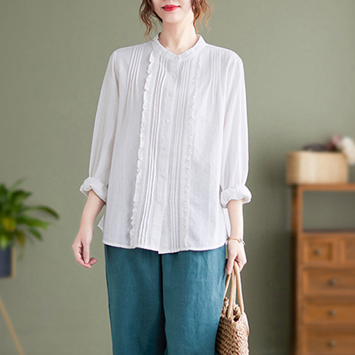 A Vintage Style Blouse with Delicate Timeless Details