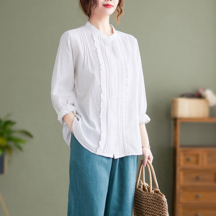 A Vintage Style Blouse with Delicate Timeless Details