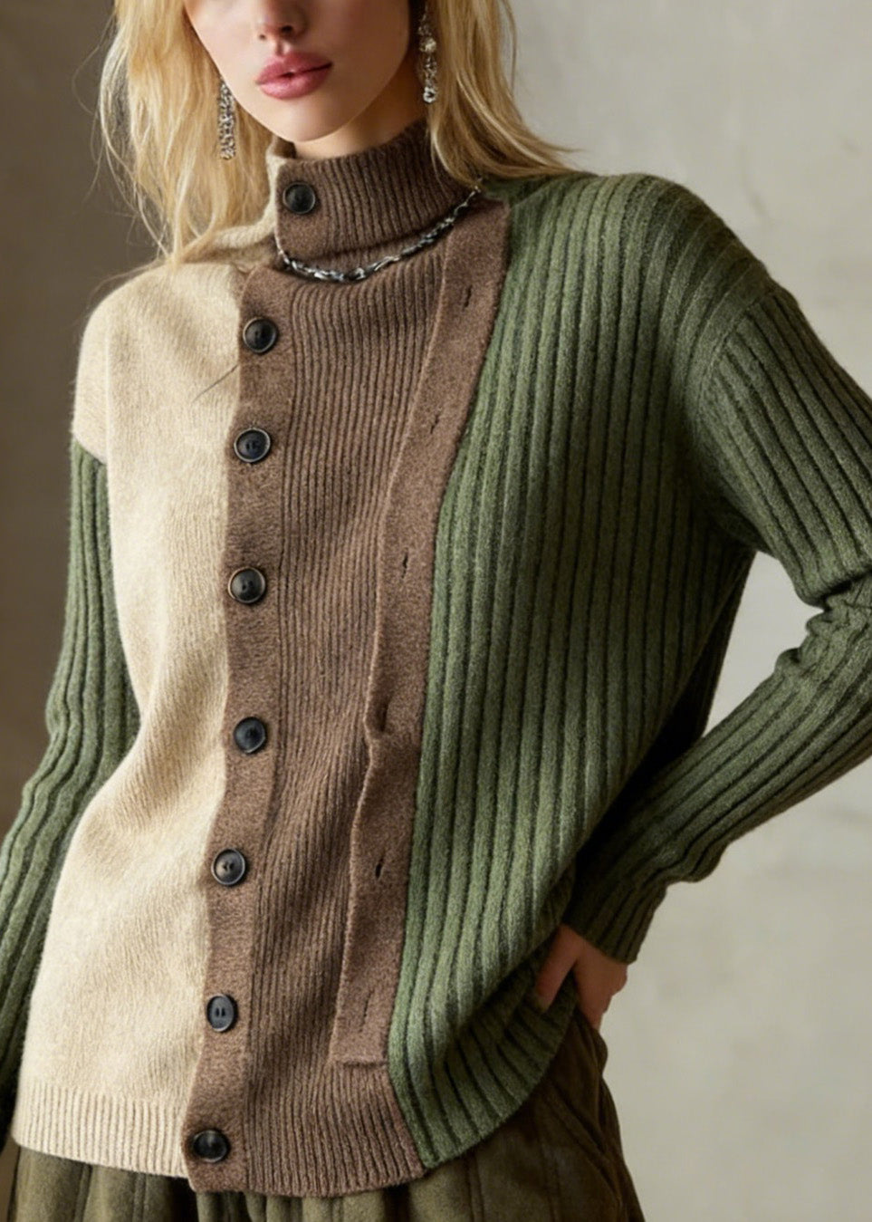 Classic Vintage Sweater with a Flattering Fit