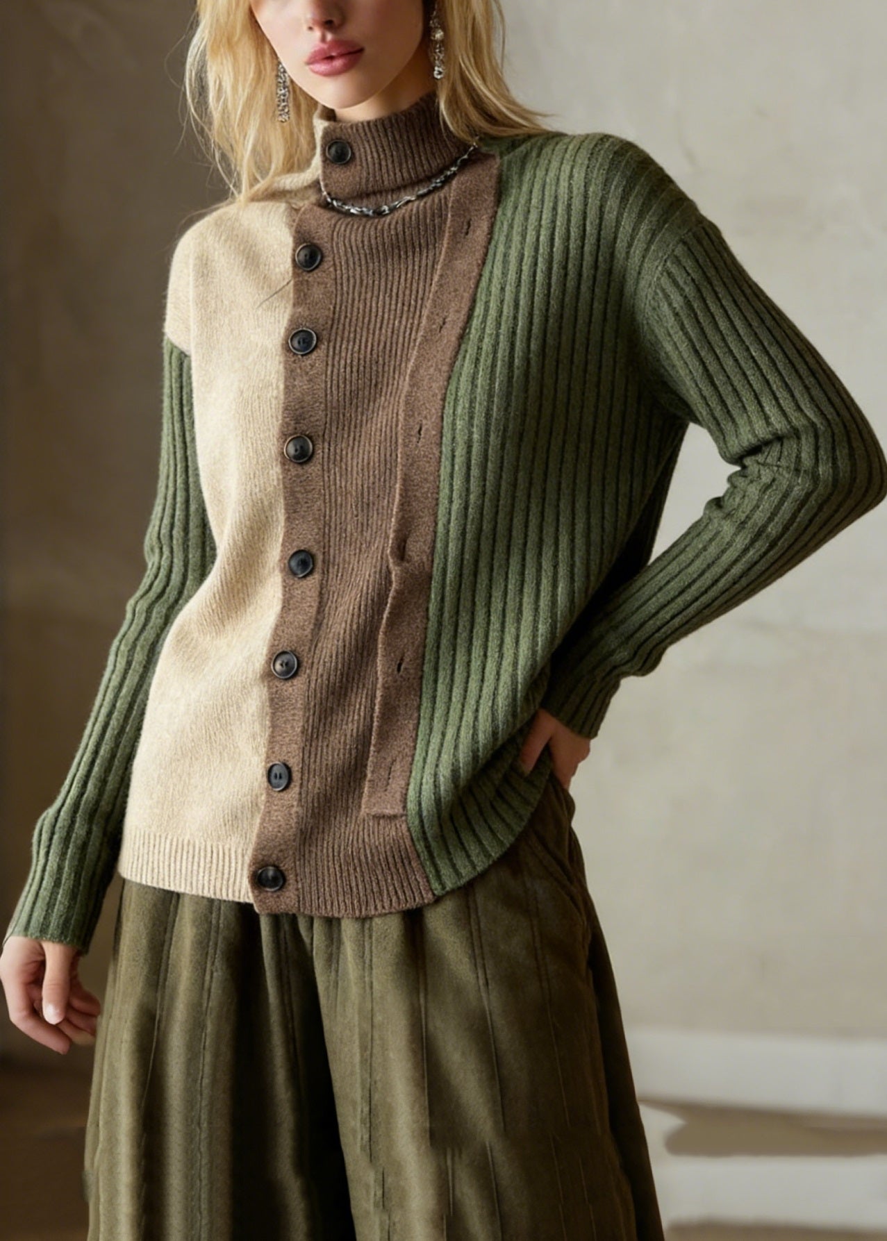 Classic Vintage Sweater with a Flattering Fit