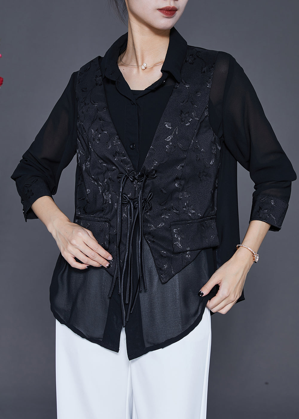 A Vintage Style Blouse with Delicate Timeless Details