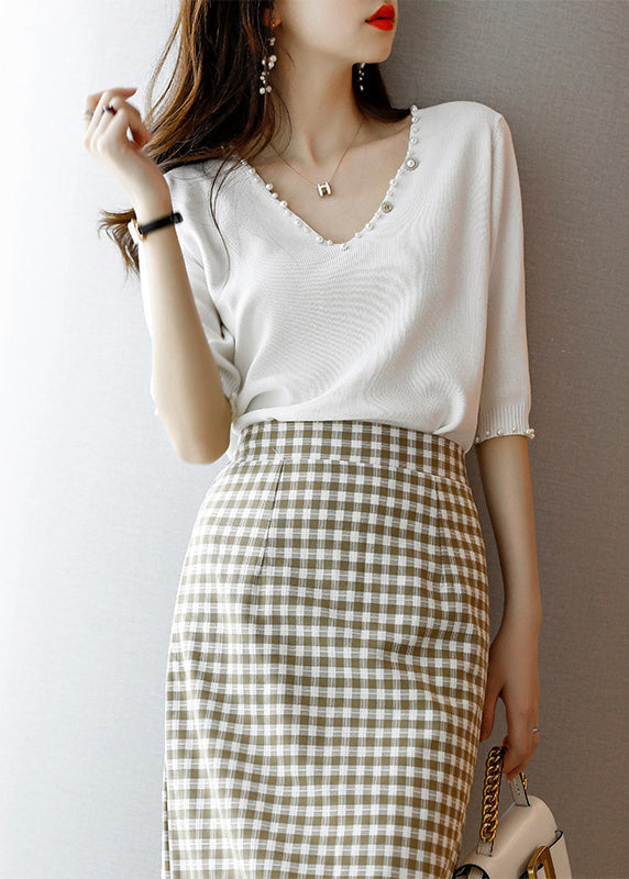 A Vintage Style Sweater with Delicate Timeless Details
