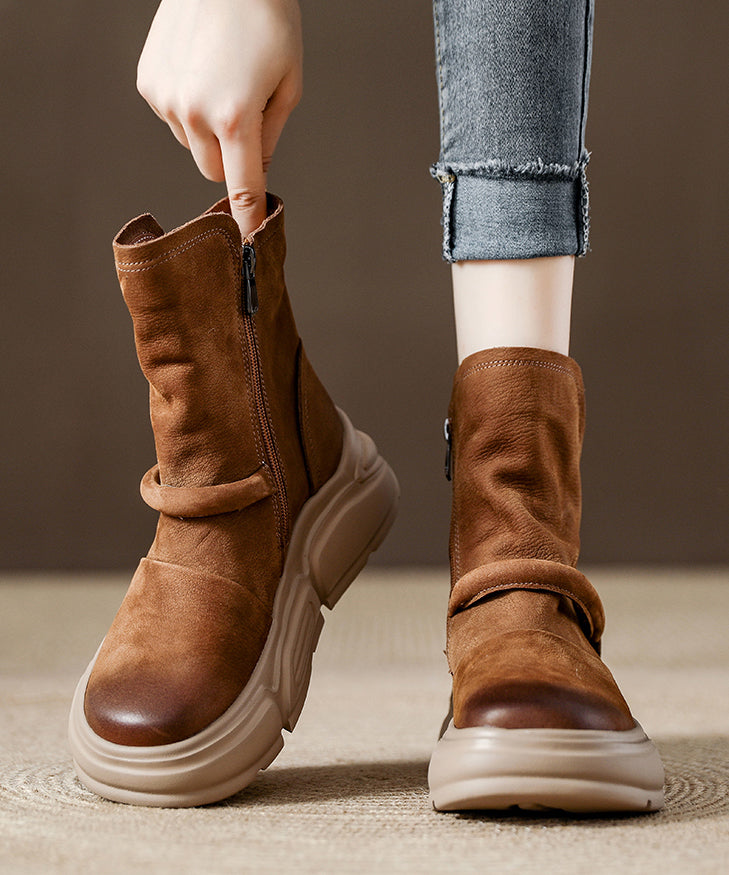 Chic Orthopedic Boots with Unique Design