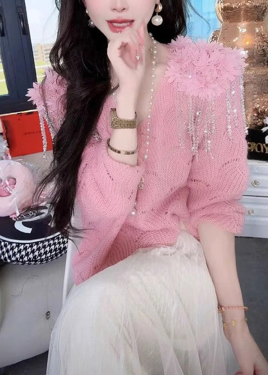 A Vintage Style Sweater with Delicate Timeless Details