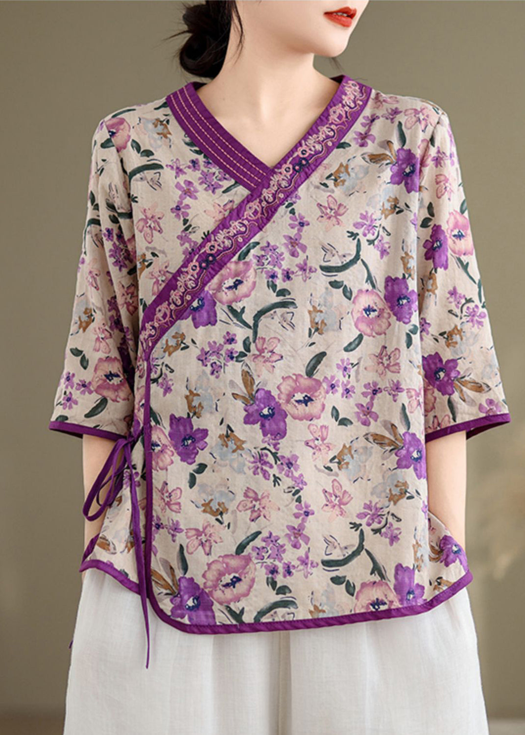 A Vintage Style Shirt with Delicate Timeless Details