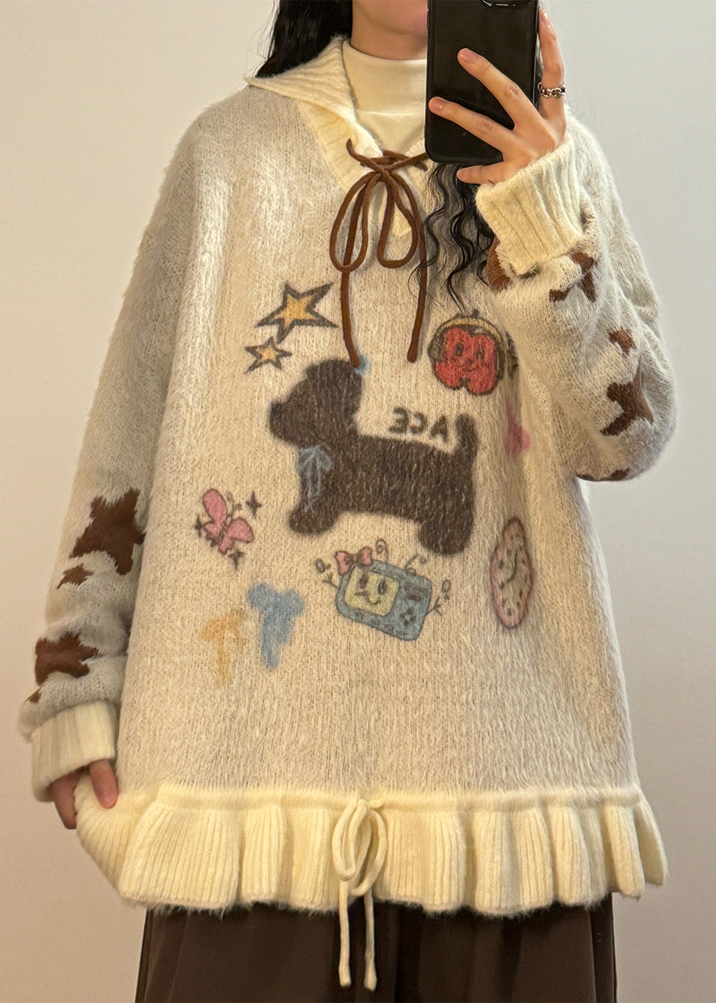 A Vintage Style Sweater with Delicate Timeless Details