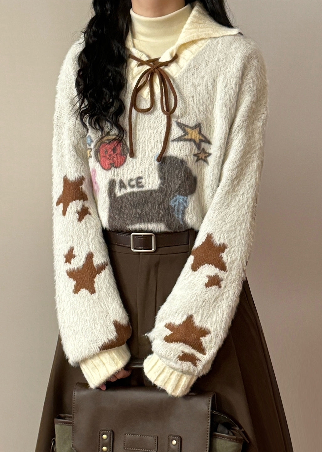 A Vintage Style Sweater with Delicate Timeless Details