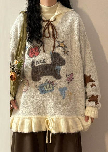 A Vintage Style Sweater with Delicate Timeless Details