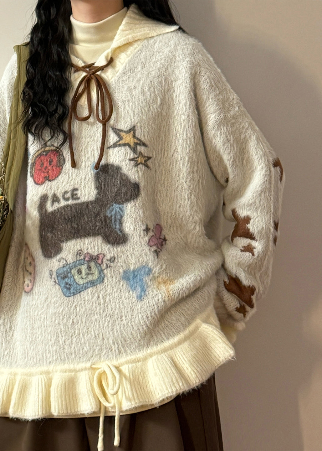 A Vintage Style Sweater with Delicate Timeless Details