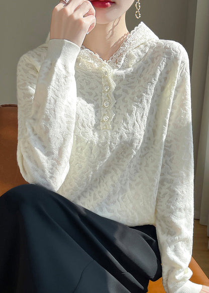 A Vintage Style Sweater with Delicate Timeless Details