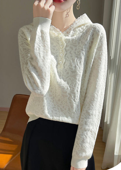 A Vintage Style Sweater with Delicate Timeless Details