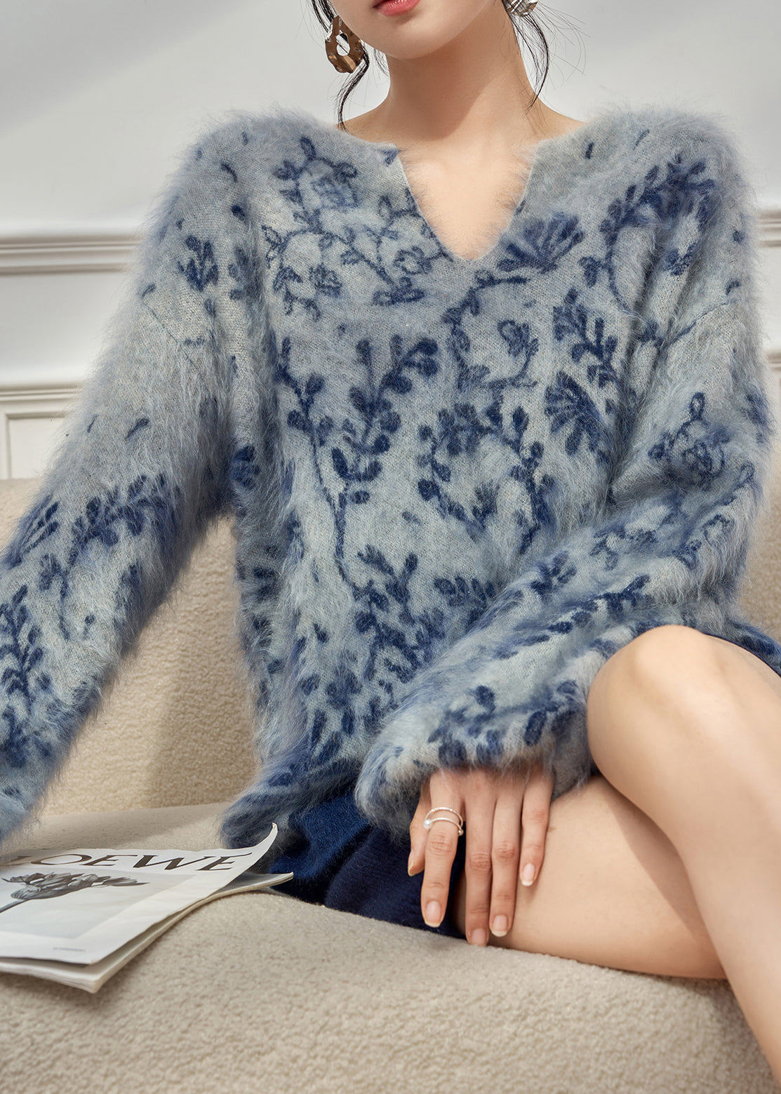A Vintage Style Sweater with Delicate Timeless Details