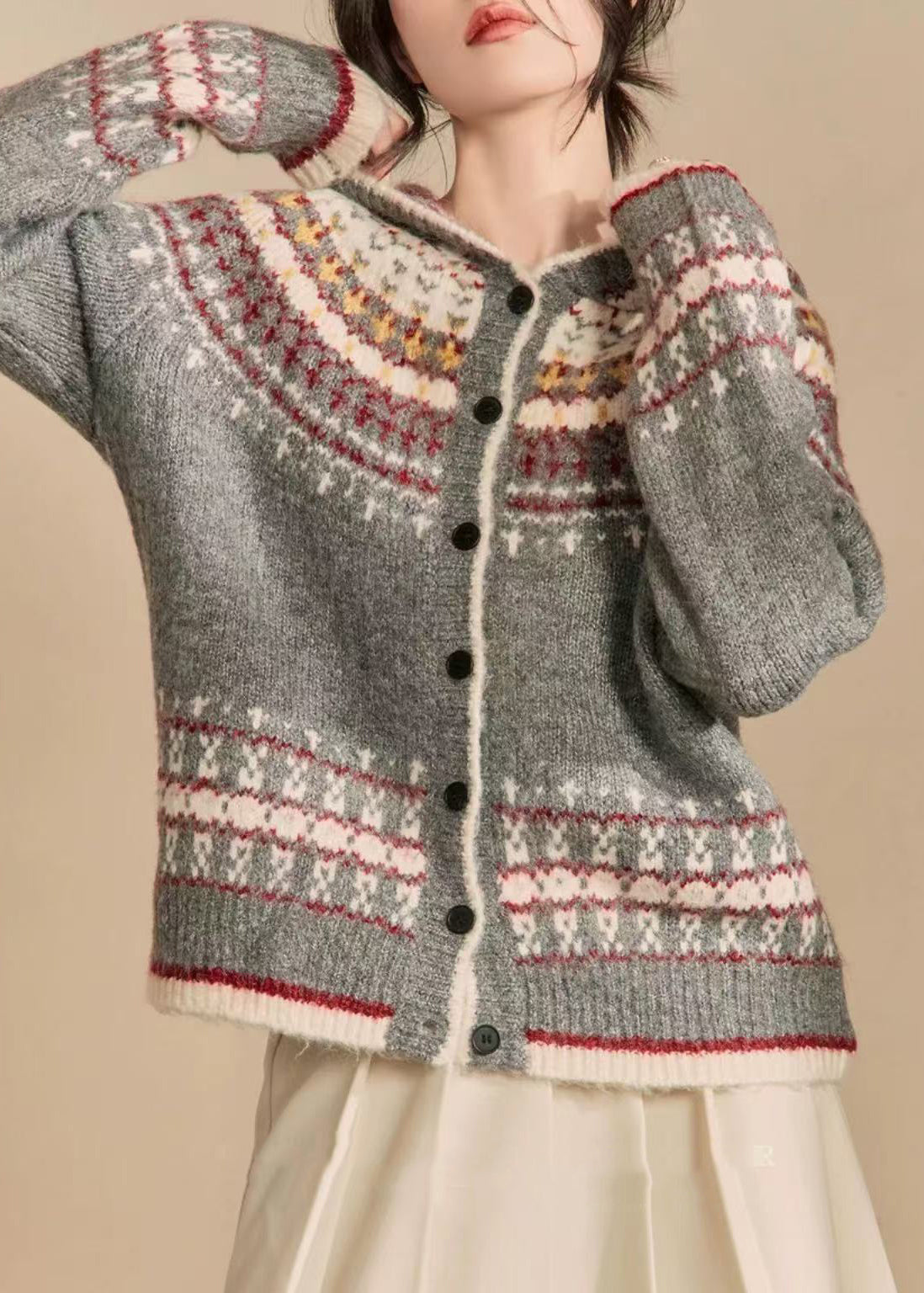 Vintage Inspired Cardigan with a Contemporary Edge