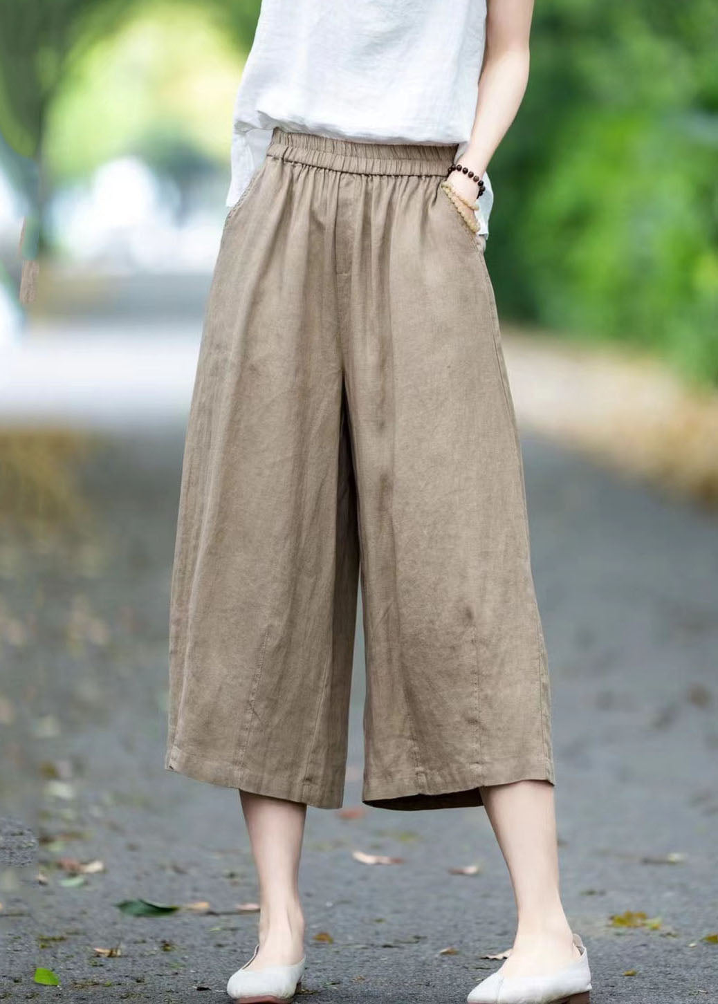 A Vintage Style Pants with Delicate Timeless Details