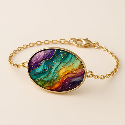 Colorful Round Stone Bracelet
