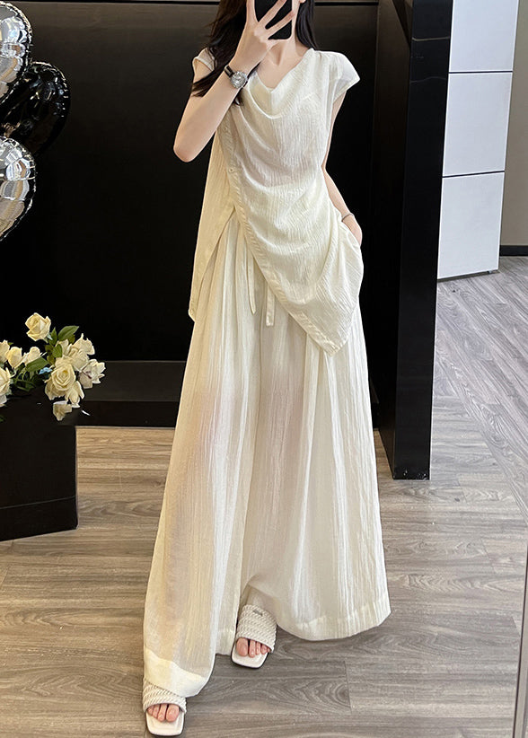 A Vintage Style Pants with Delicate Timeless Details