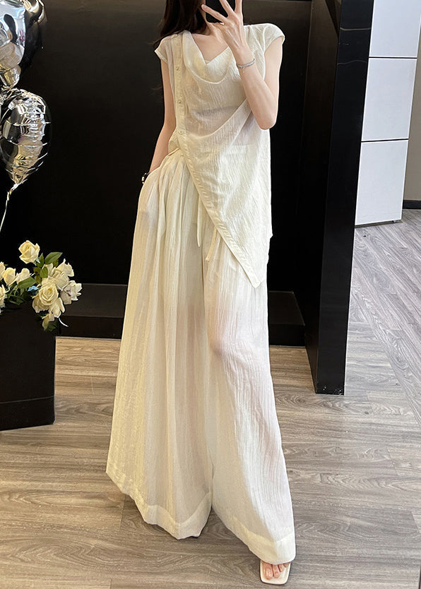 A Vintage Style Pants with Delicate Timeless Details