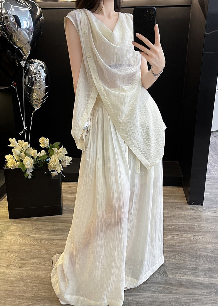 A Vintage Style Pants with Delicate Timeless Details