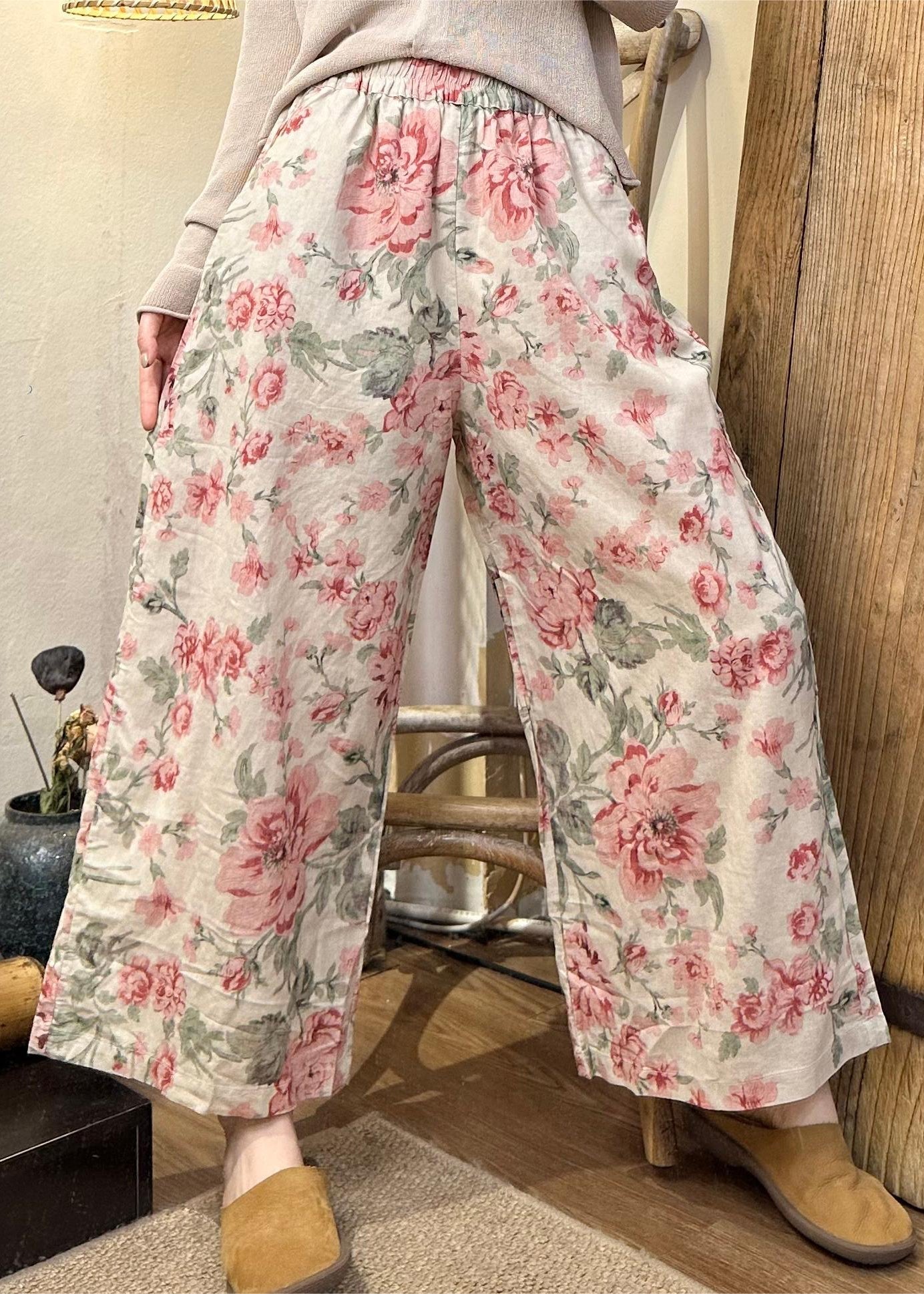 A Vintage Style Pants with Delicate Timeless Details