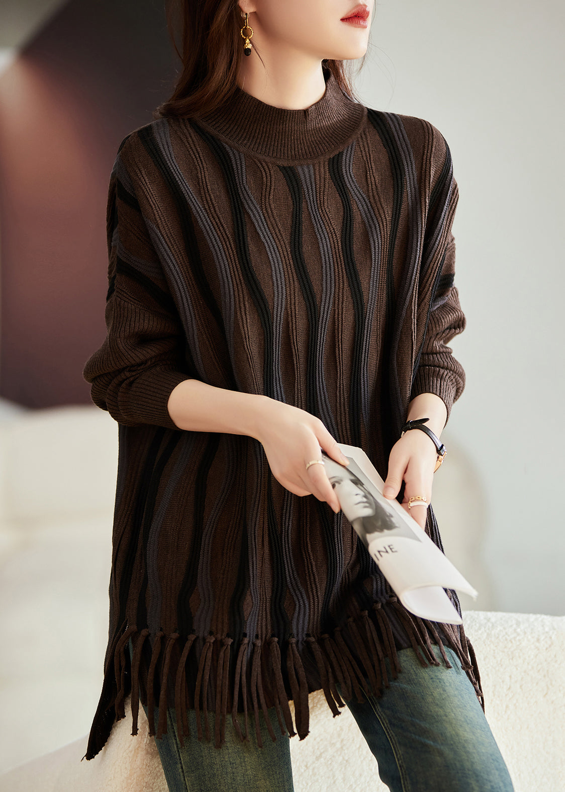 A Vintage Style Sweater with Delicate Timeless Details