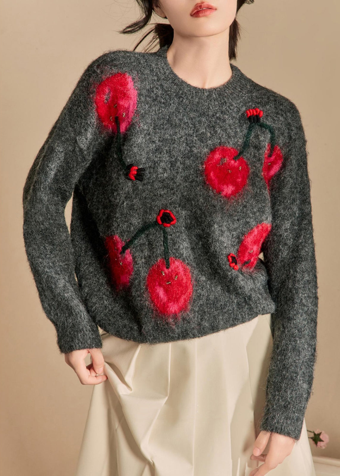 A Vintage Style Sweater with Delicate Timeless Details