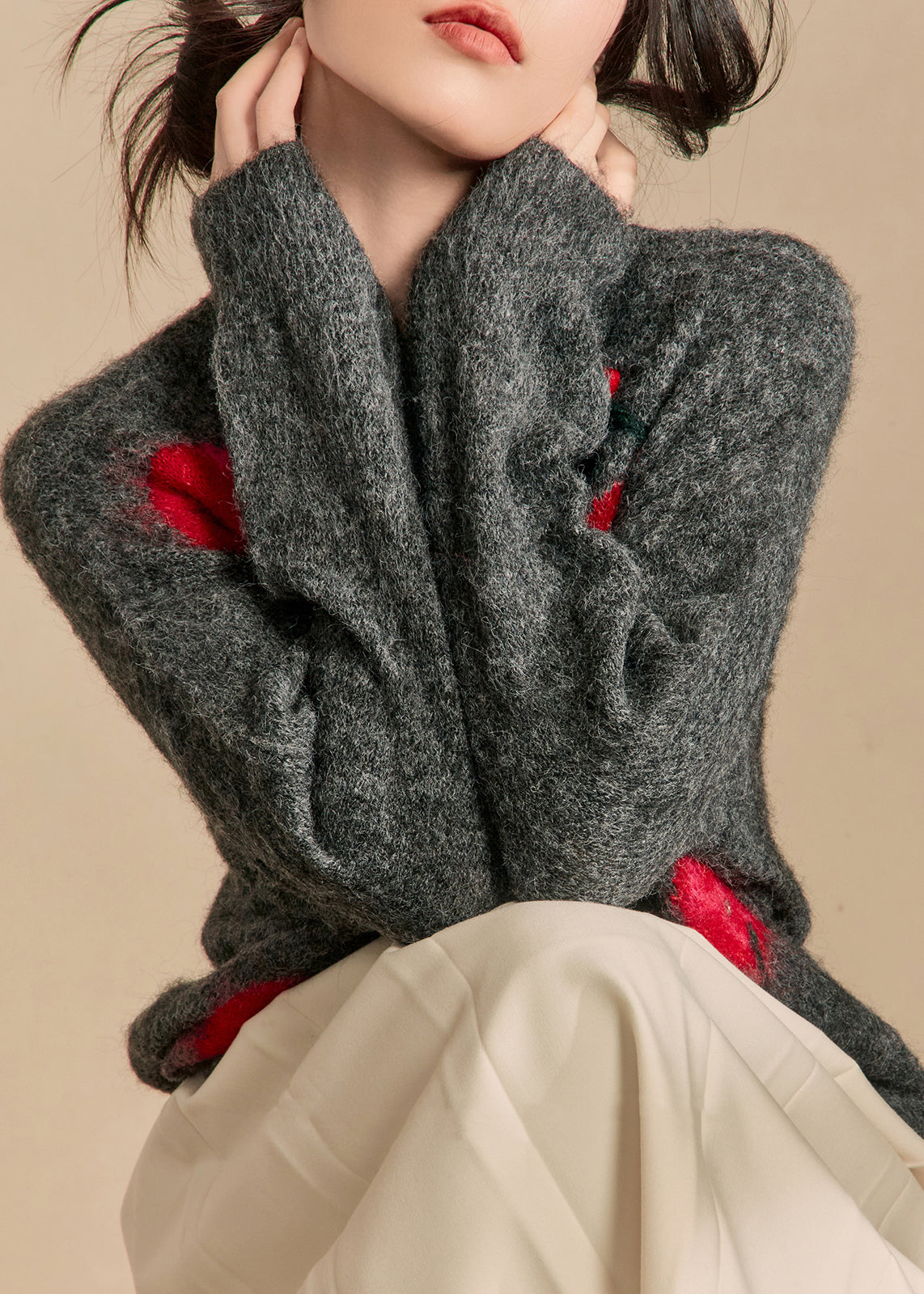 A Vintage Style Sweater with Delicate Timeless Details