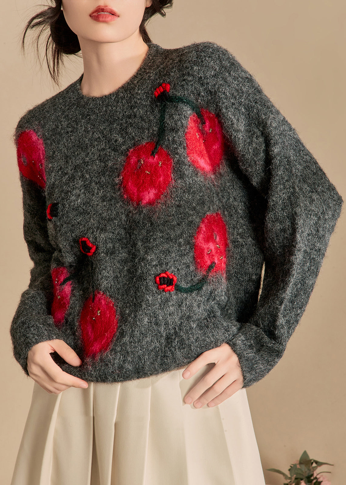 A Vintage Style Sweater with Delicate Timeless Details