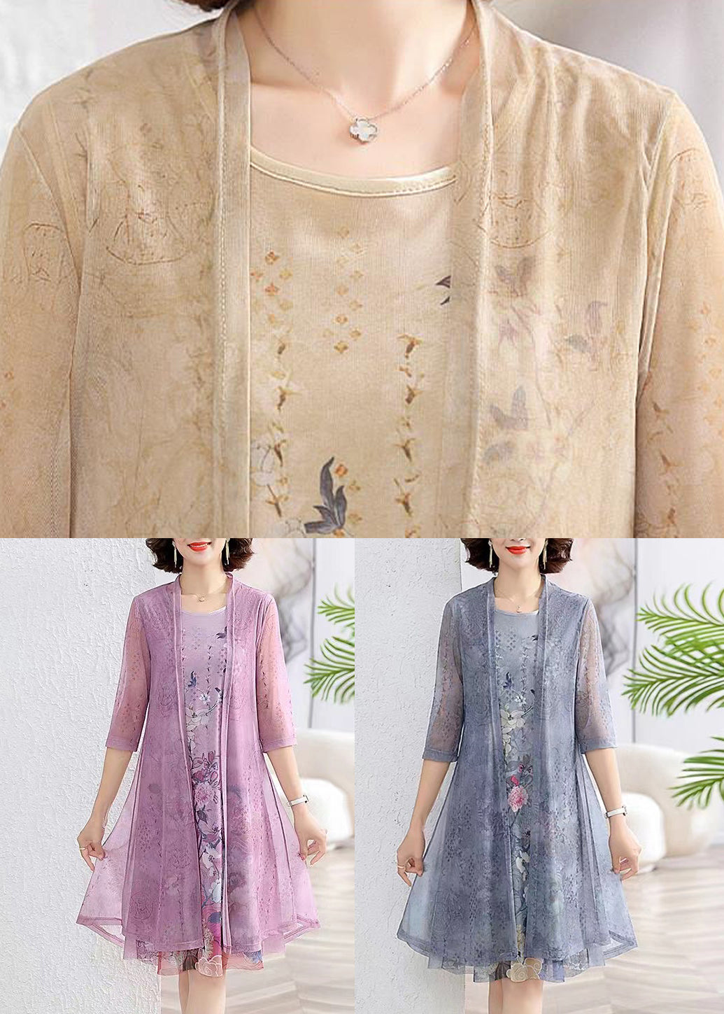 Well Tailored Cardigan with a Graceful Silhouette
