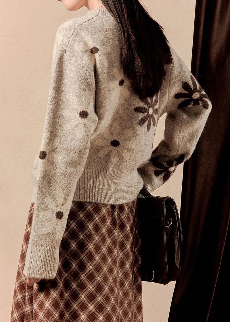 A Vintage Style Sweater with Delicate Timeless Details