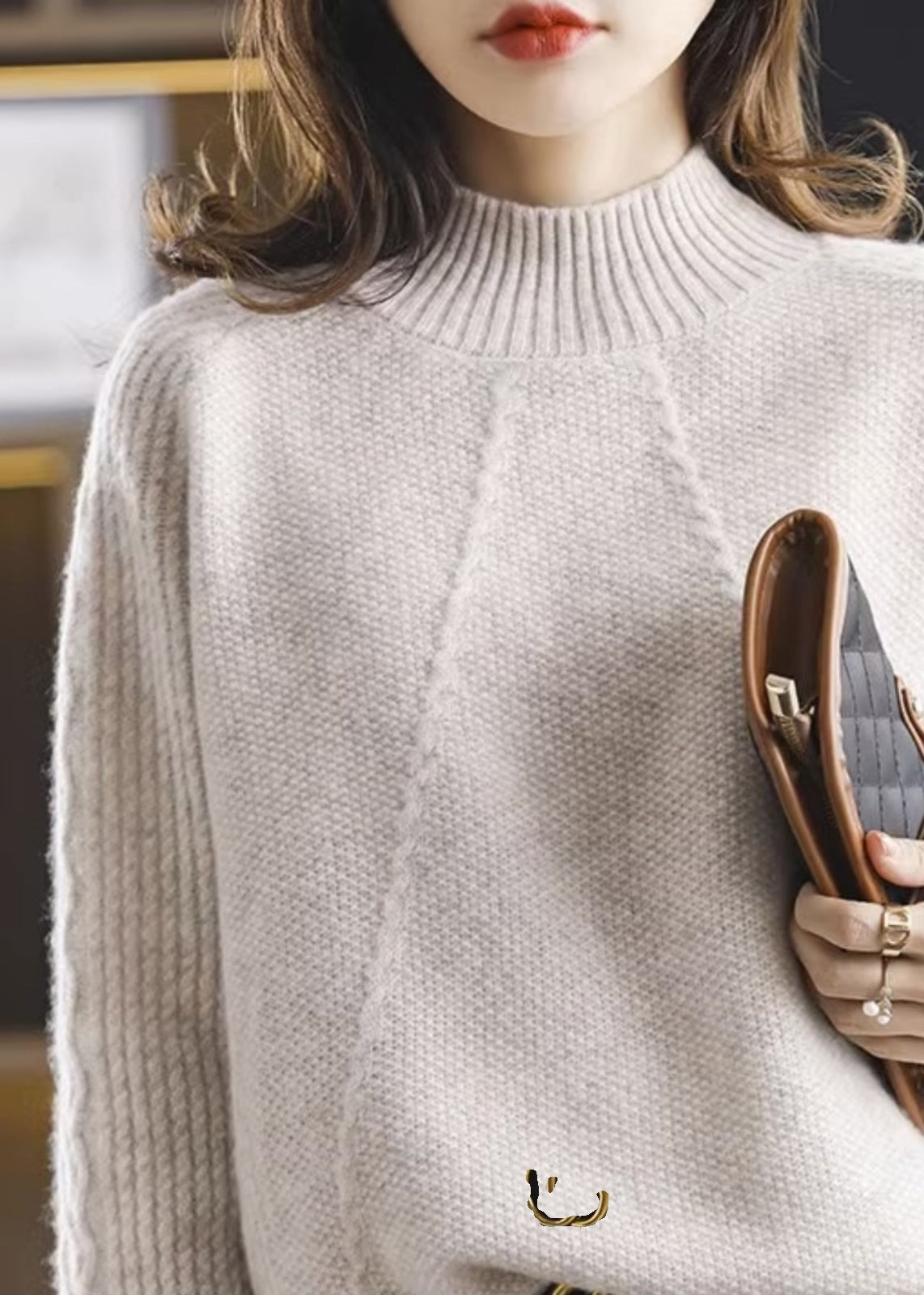 A Vintage Style Sweater with Delicate Timeless Details