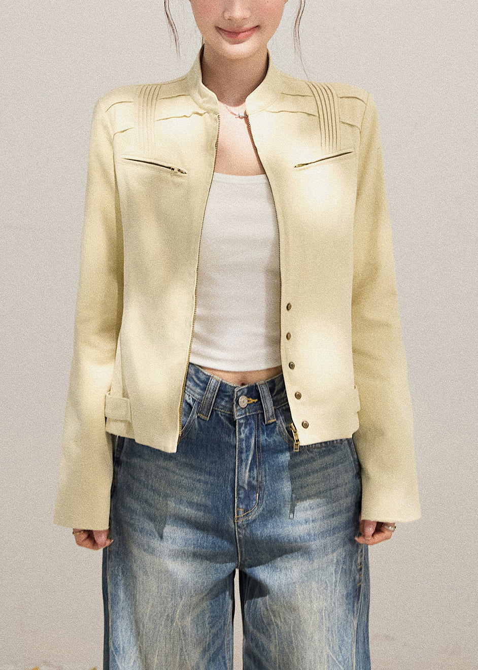 Classic Vintage Jacket with a Flattering Fit