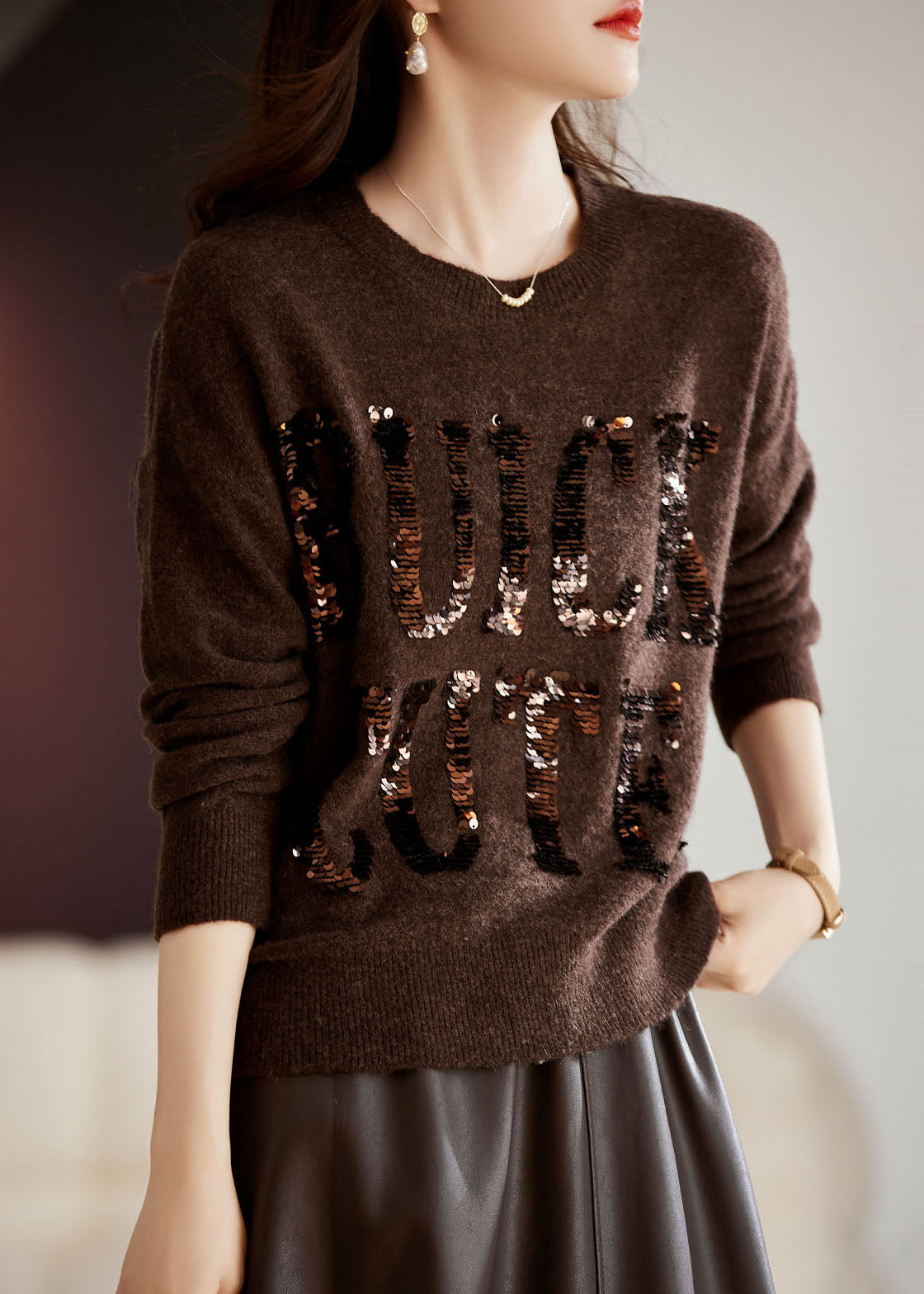 A Vintage Style Sweater with Delicate Timeless Details