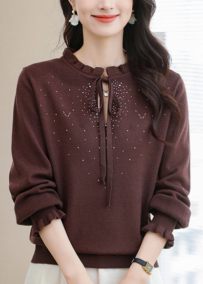 A Vintage Style Sweater with Delicate Timeless Details