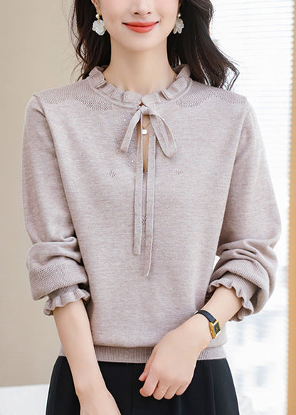 A Vintage Style Sweater with Delicate Timeless Details
