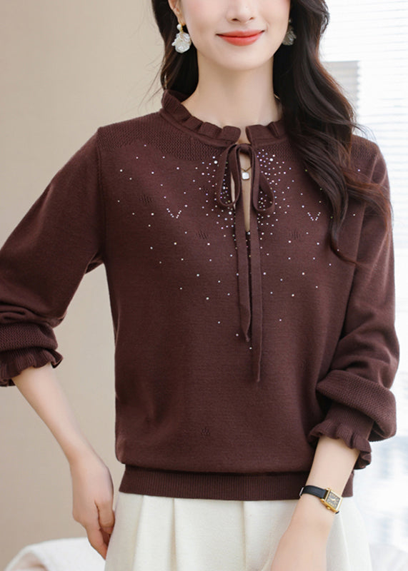 A Vintage Style Sweater with Delicate Timeless Details