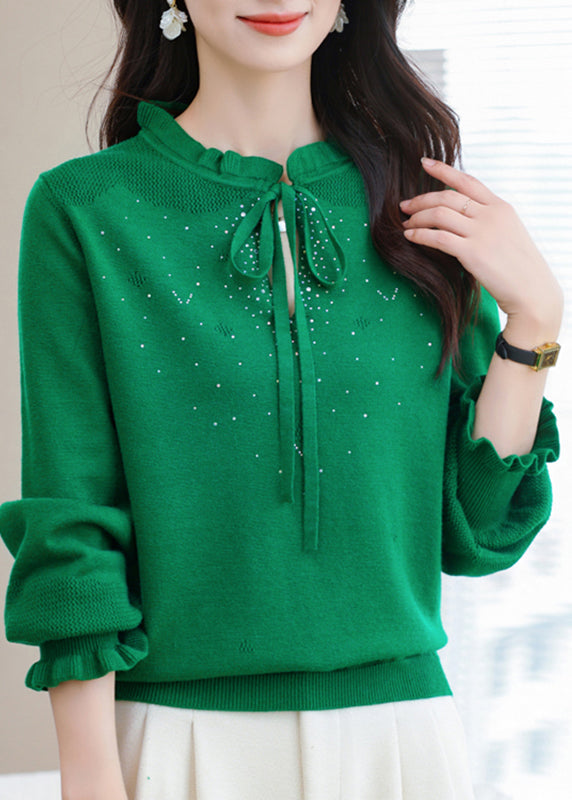 A Vintage Style Sweater with Delicate Timeless Details