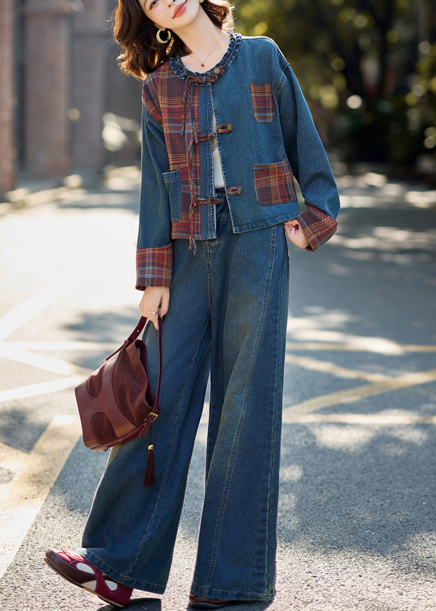 A Vintage Style Pants with Delicate Timeless Details