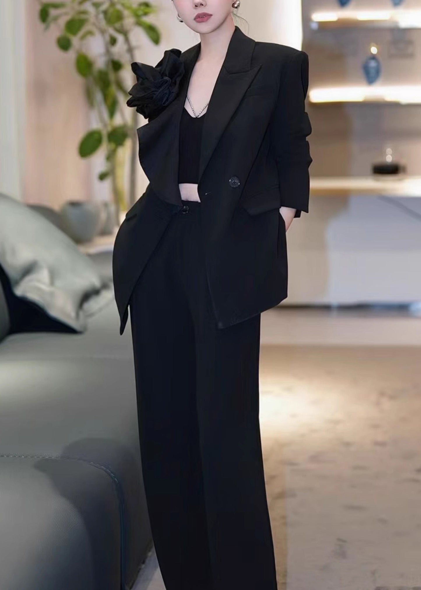 A Vintage Style Pants with Delicate Timeless Details