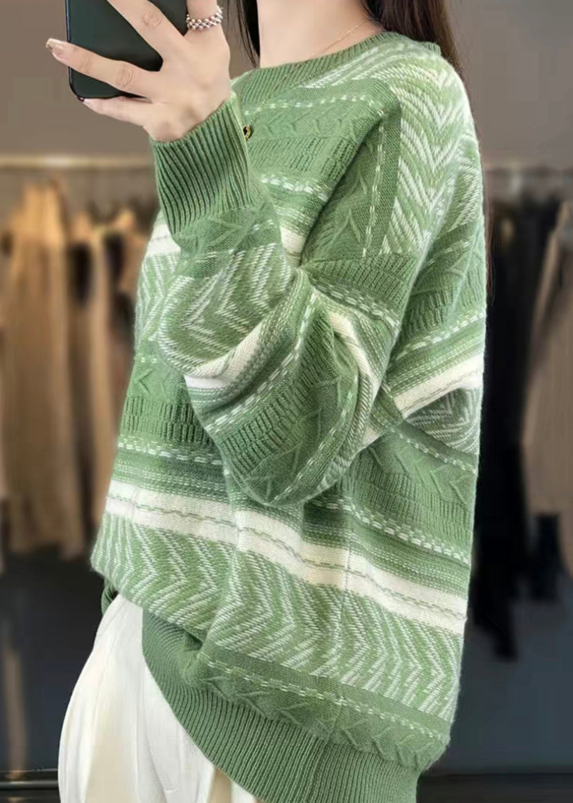 Beautifully Finished Sweater in a Timeless Design
