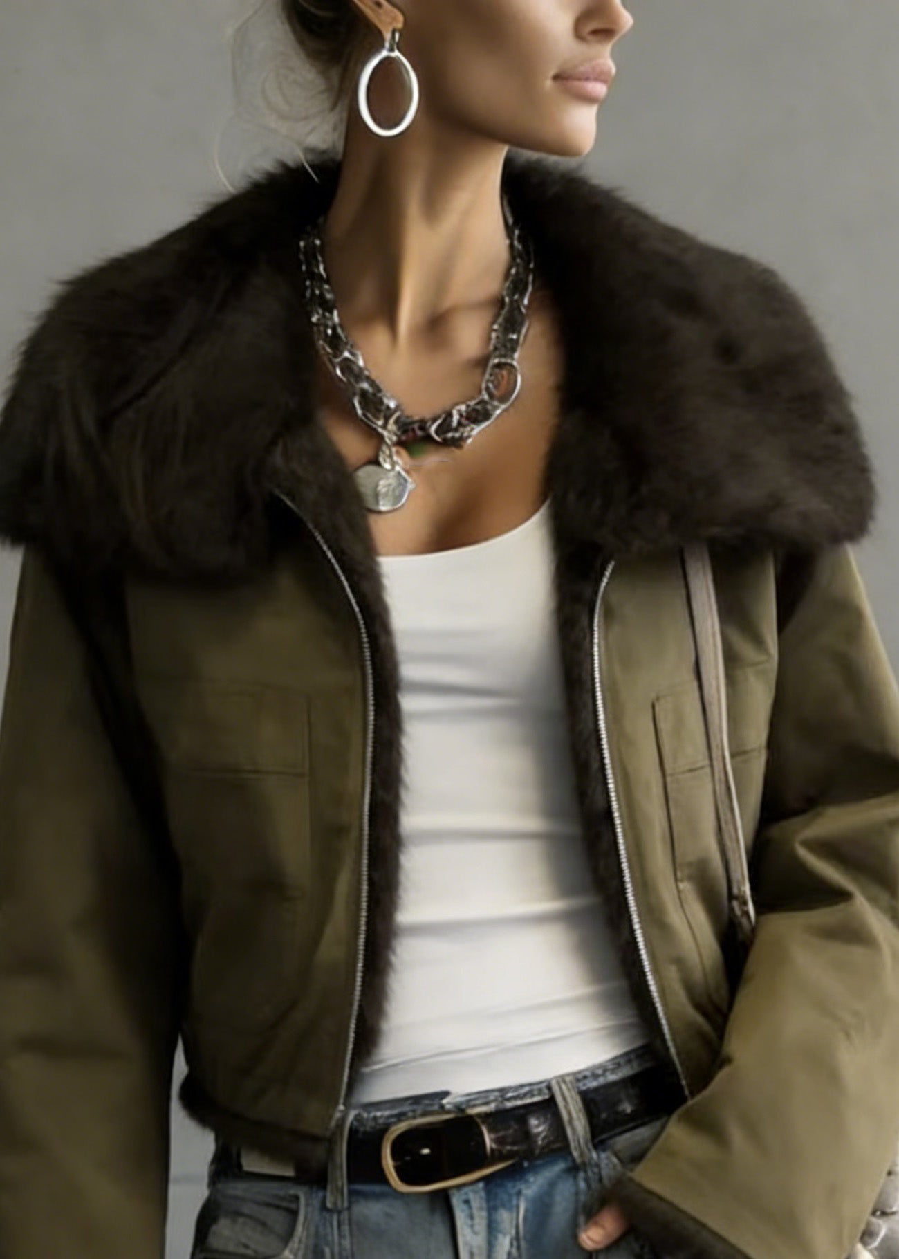 Classic Vintage Jacket with a Flattering Fit