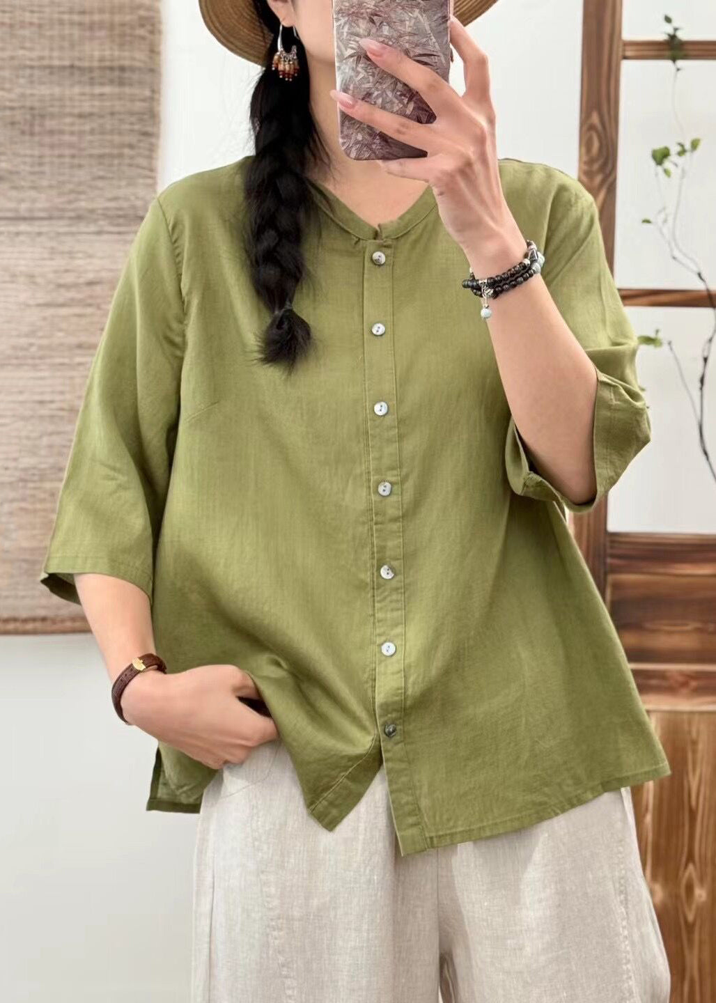 A Vintage Style Blouse with Delicate Timeless Details