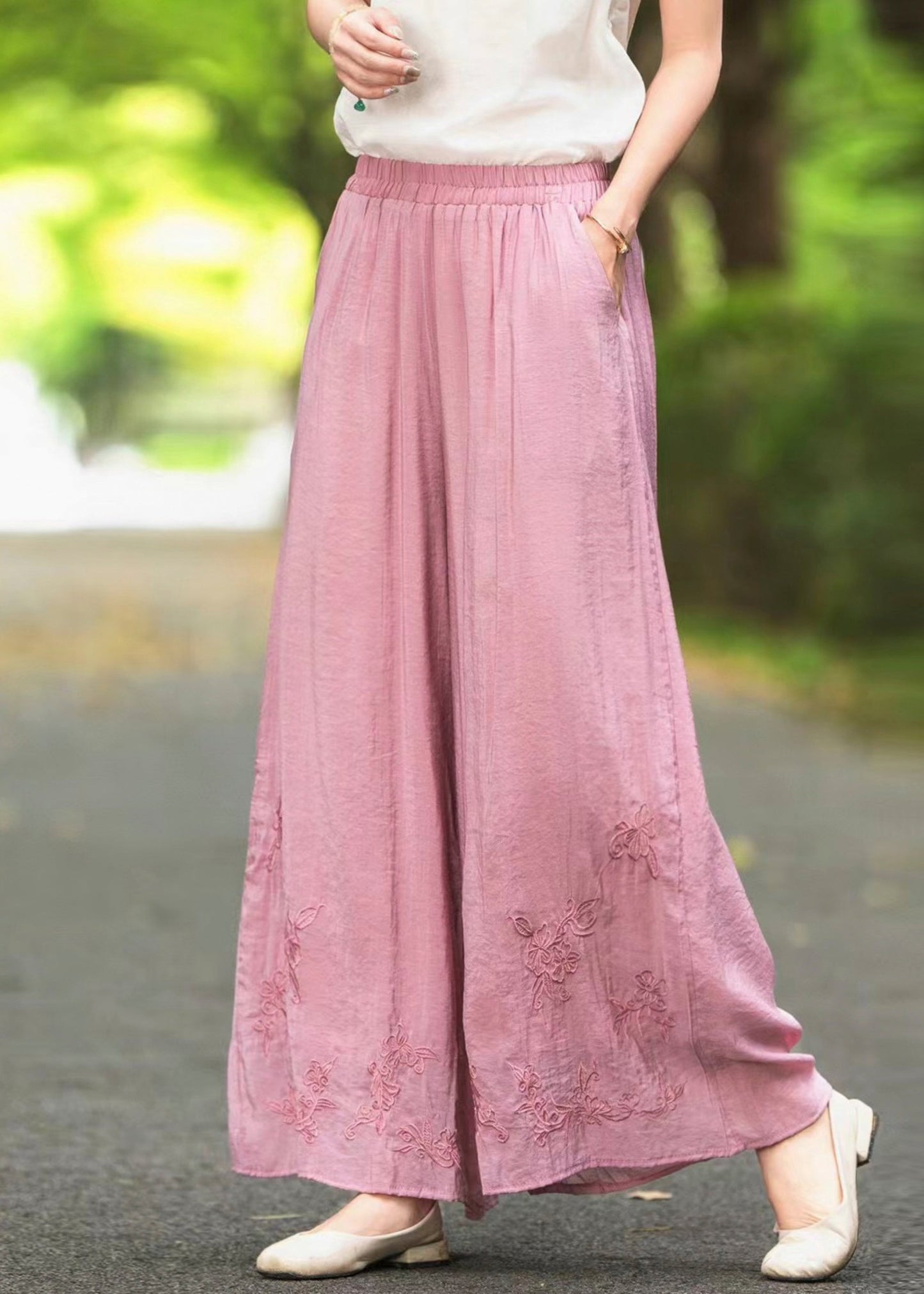 A Vintage Style Pants with Delicate Timeless Details