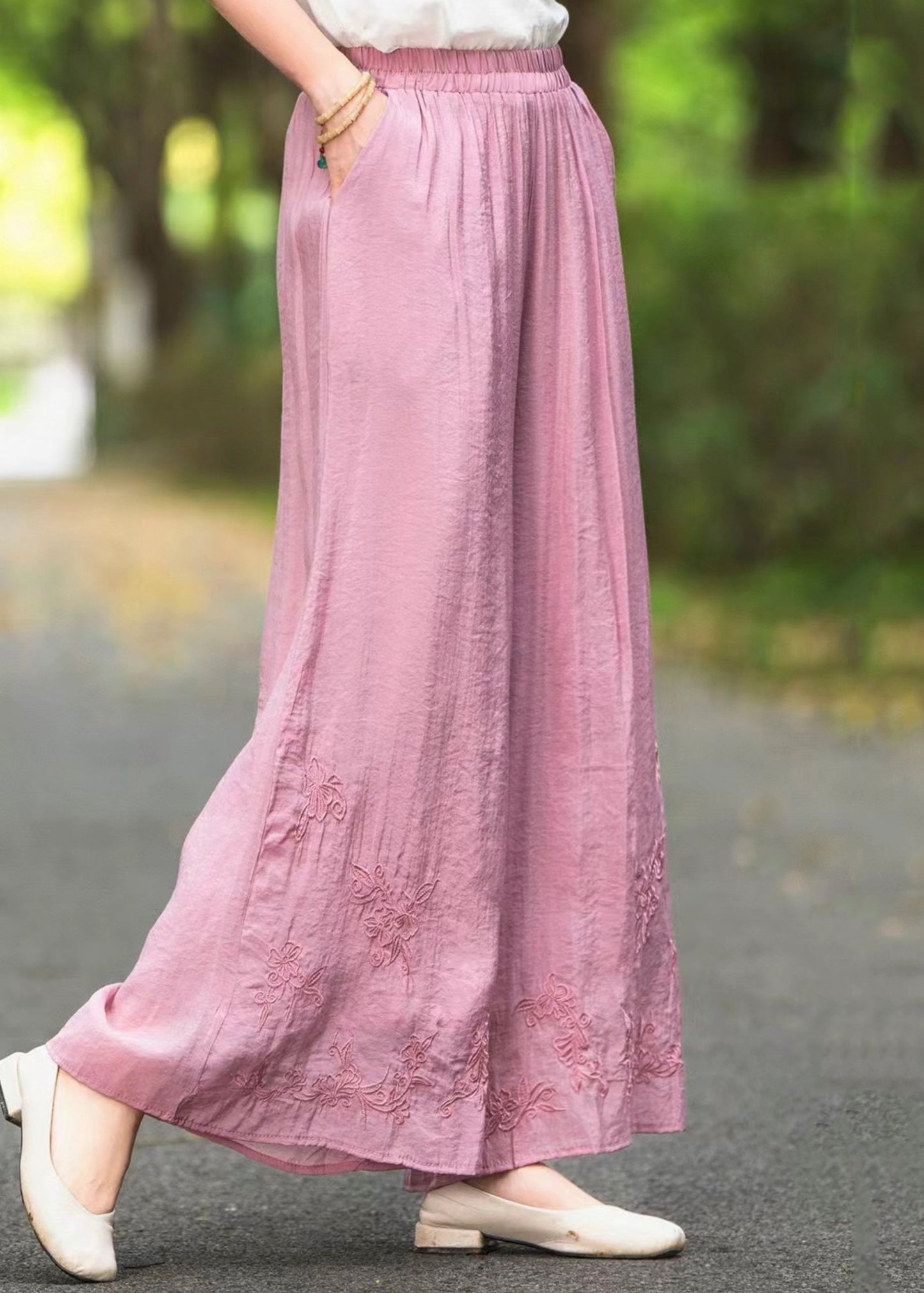 A Vintage Style Pants with Delicate Timeless Details