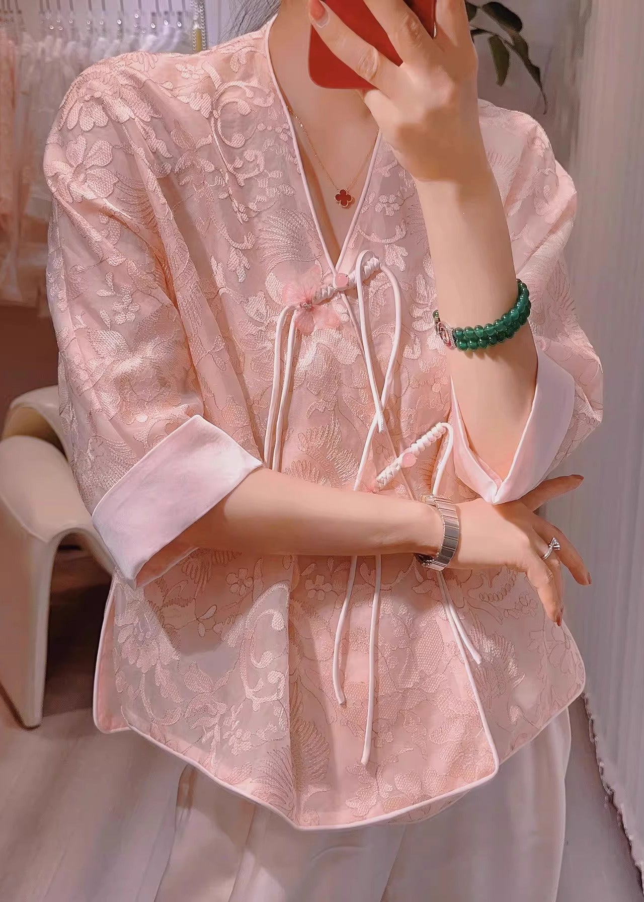 Vintage Inspired Blouse with a Contemporary Edge