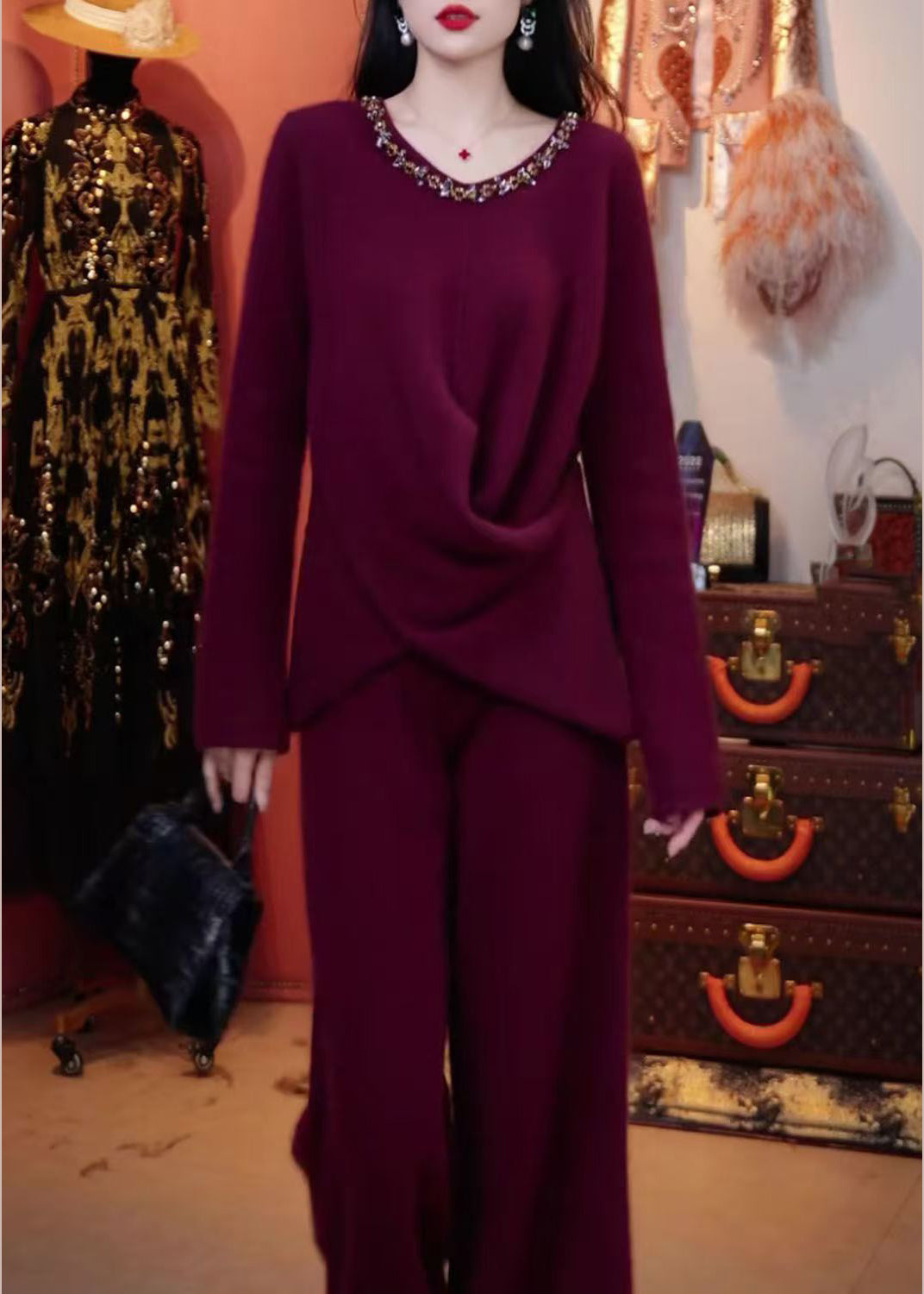 Classic Vintage Sweater with a Flattering Fit