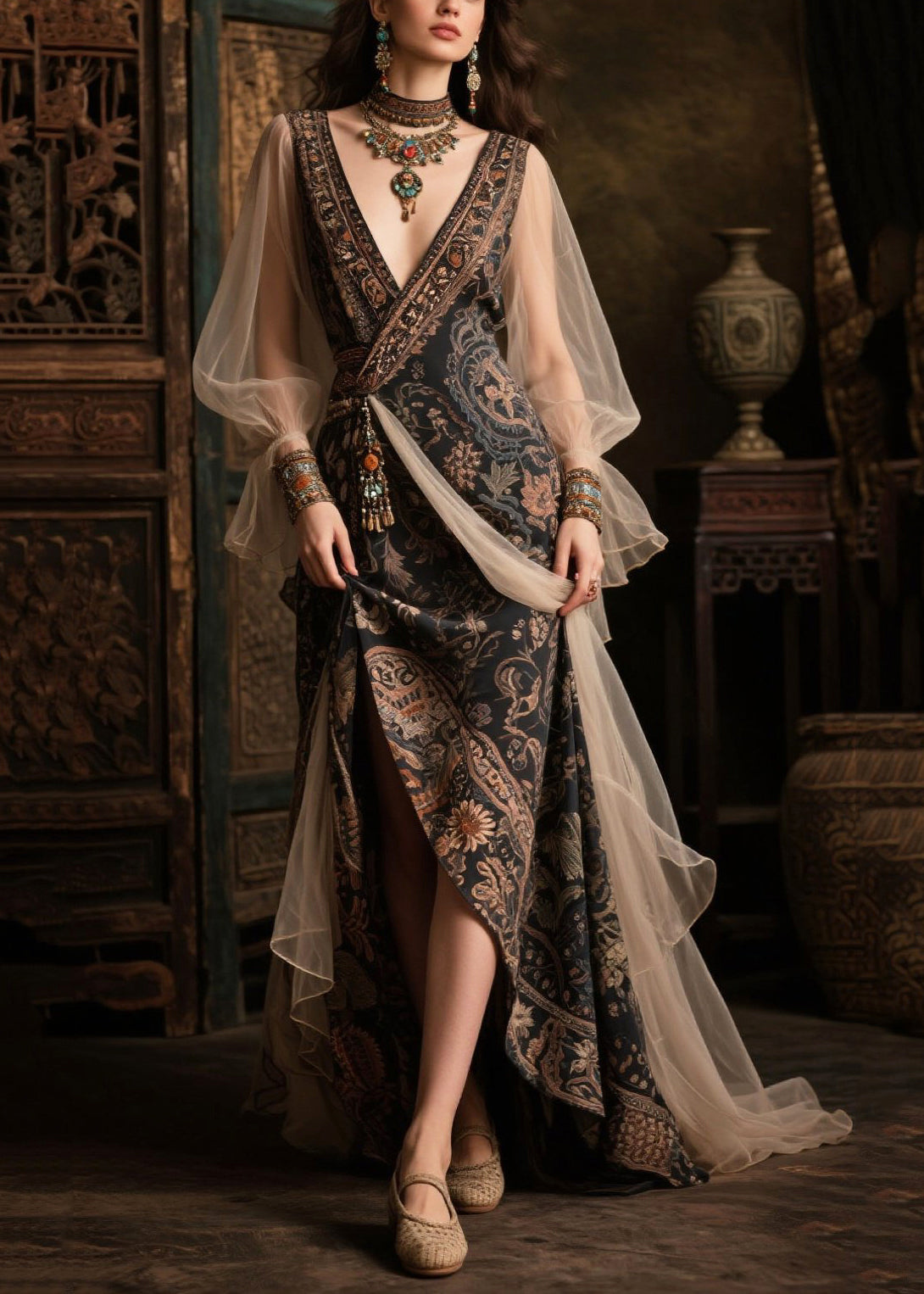 A Vintage Style Dress with Delicate Timeless Details