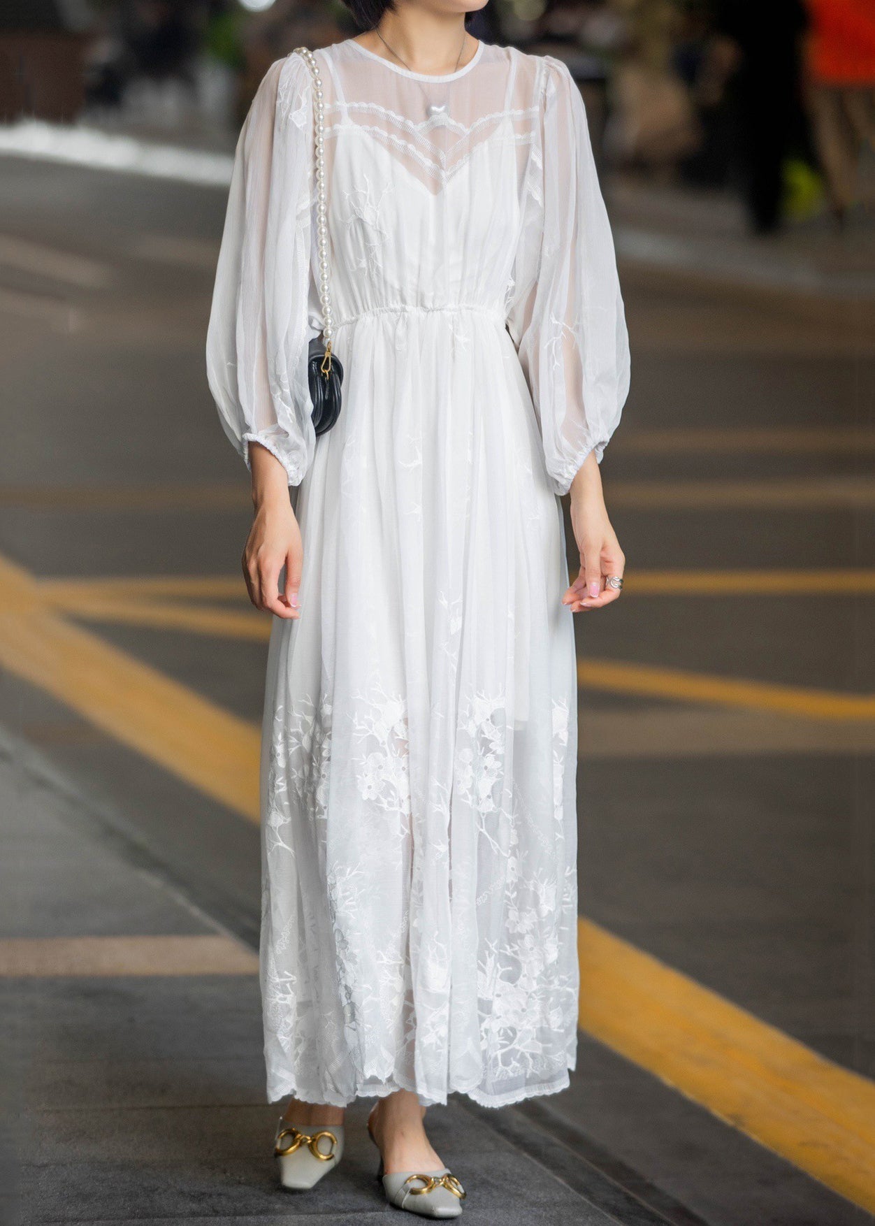 A Vintage Style Dress with Delicate Timeless Details
