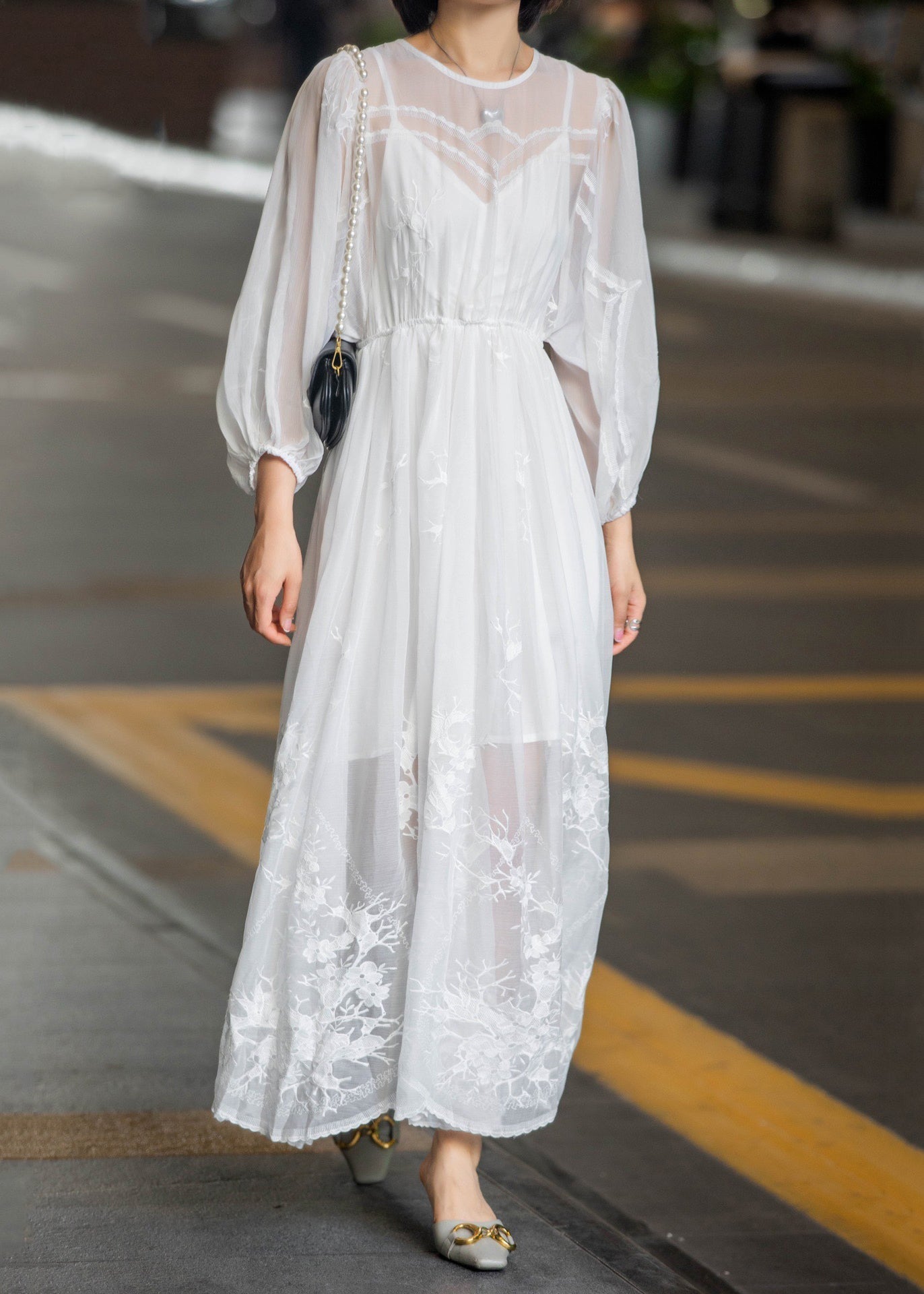 A Vintage Style Dress with Delicate Timeless Details
